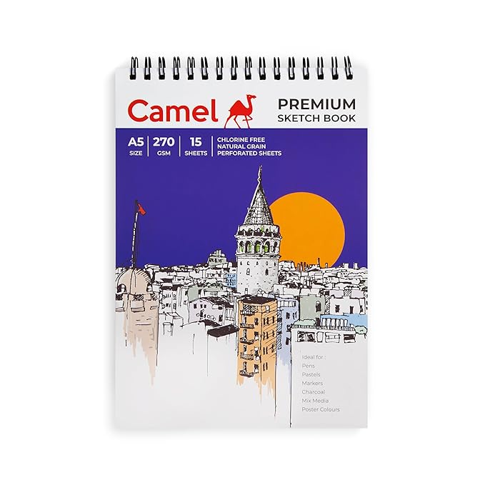 CAMLIN PREMIUM SKETCH BOOK A5 UNRULED