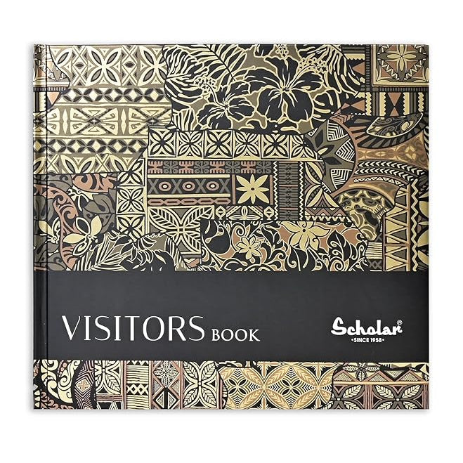 SCHOLAR VB6 BIG VISITOR BOOK METTALIC