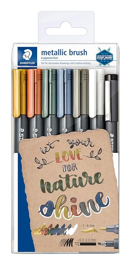 STAEDTLER 8321 TB7 METALLIC BRUSH PEN