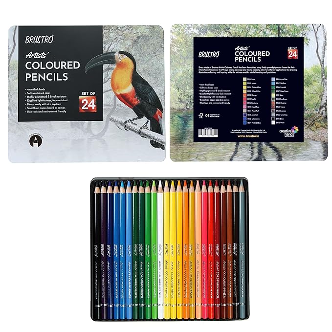 BRUSTRO ARTIST COLORED PENCILS 24N