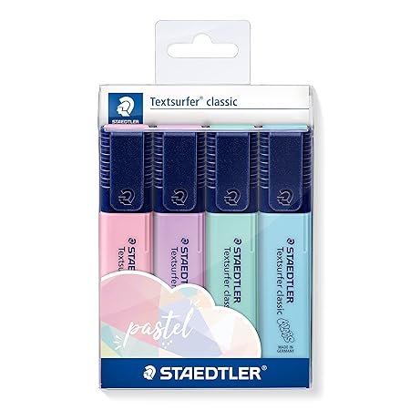 STAEDTLER 364 CWP4PA HIGHLIGHTER PASTEL COLOR PACK OF 4