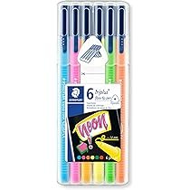 STAEDTLER 323 SB6CS1 TRIPLUS FIBERTIP PEN NEON COLOR PACK OF 6PCS