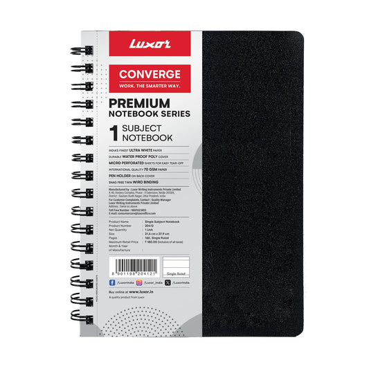 LU 1 SUBJECT SPIRAL NOTEBOOK A5 120