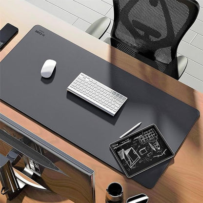 V-CUBE LEATHER DESK MAT GREY