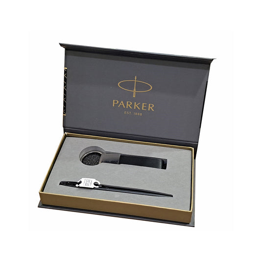 PARKER INSIGNIA MATTE BLACK BMT BALL PEN+ KEYCHAIN