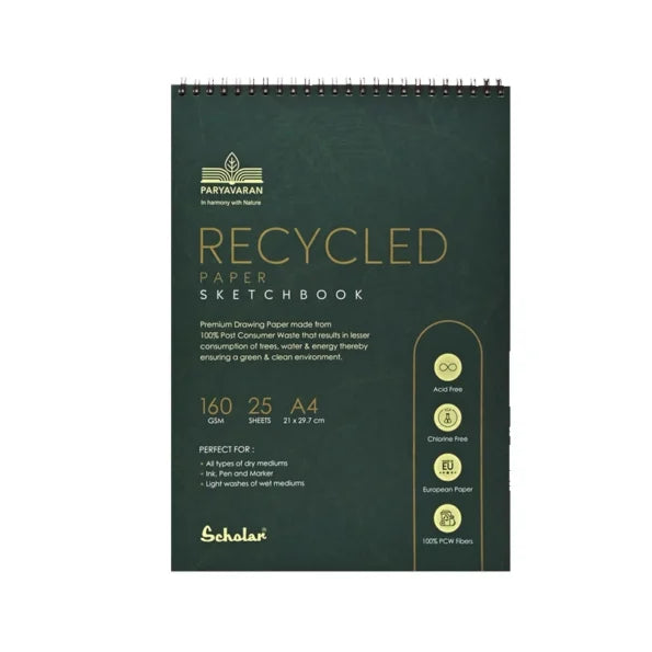 SCH RCY4 A4 RECYCLED SKETCH BOOK 360