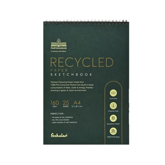 SCH RCY4 A4 RECYCLED SKETCH BOOK 360