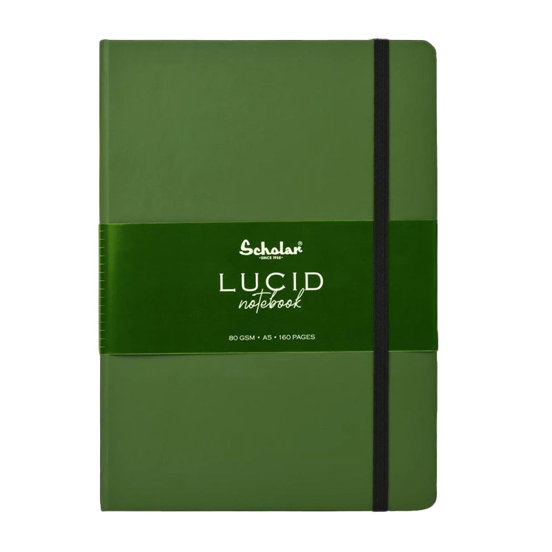 SCHOLAR LUC2 A5 LUCID NOTEBOOK RULED - GREEN