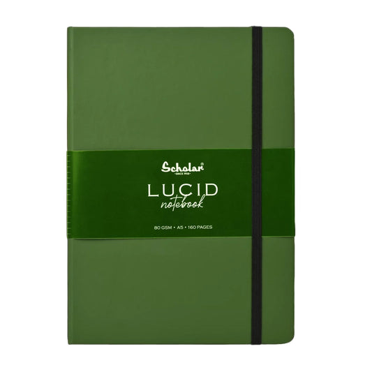 SCHOLAR LUC2 A5 LUCID NOTEBOOK RULED - GREEN