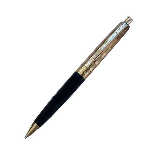 PARKER ASTER DELUXE BLACK & GOLD GOLD TRIM BALL PEN