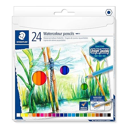 STAEDTLER 14610C M24 AQUARELL WATERCOLOR PENCILS 24PCS