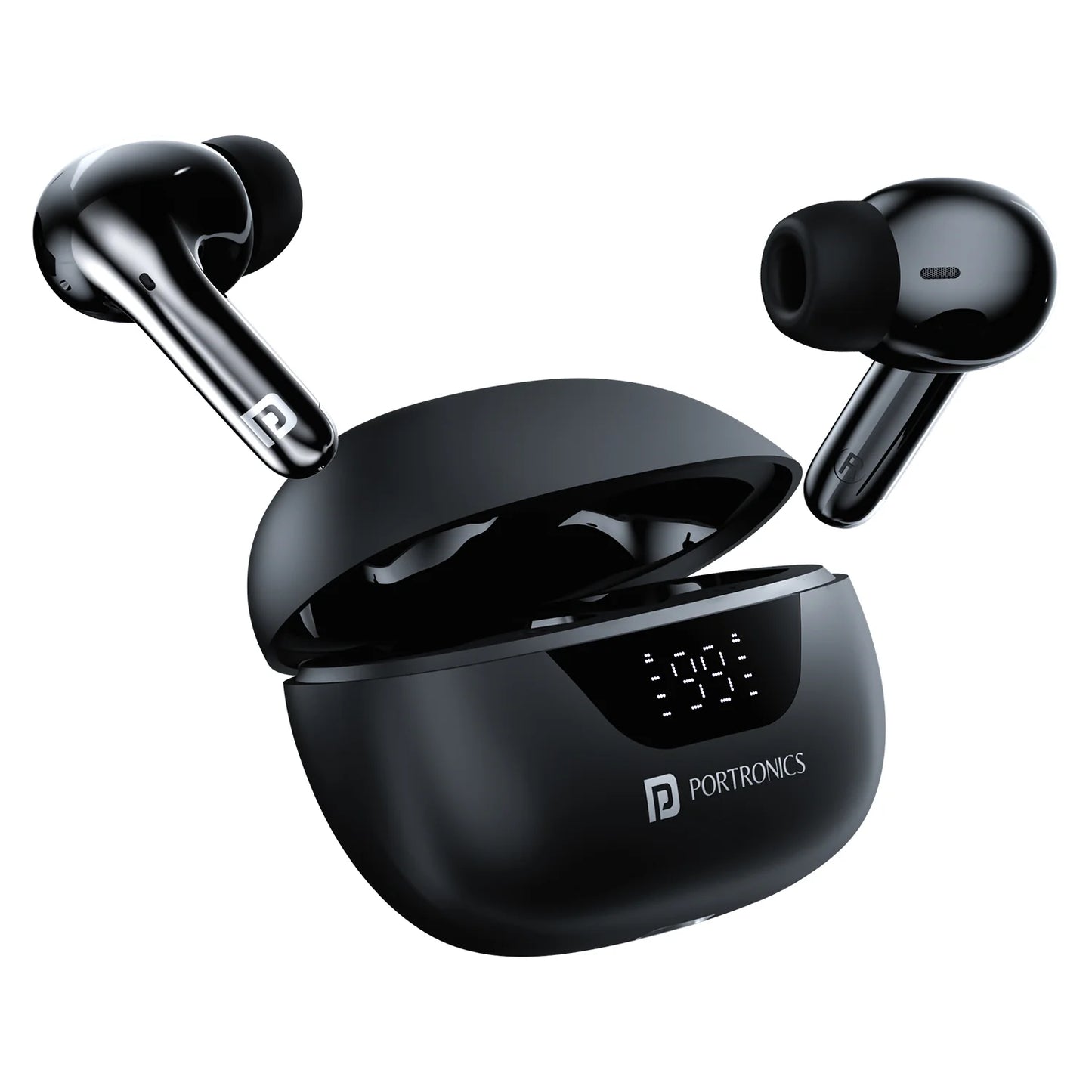 PORTRONICS 2241 BT EARPODS TWINS 28 BLACK 2999