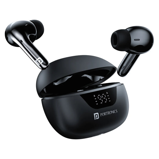 PORTRONICS 2241 BT EARPODS TWINS 28 BLACK 2999