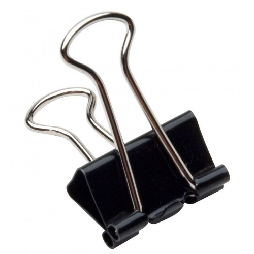 JB9 BINDER CLIPS 19MM PACK OF 12PCS