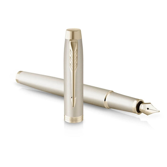 PARKER IM MONOCHROME CHAMPAGNE FOUNTAIN PEN