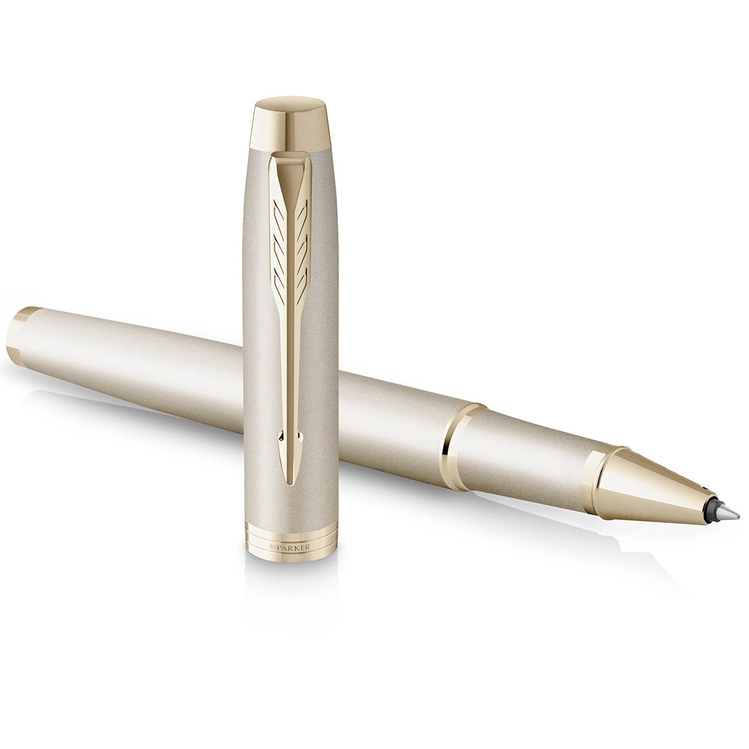 PARKER IM MONOCHROME CHAMPAGNE ROLLER BALL PEN