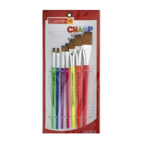 CAMLIN BRUSH FLAT (SR 65) SET 7PC