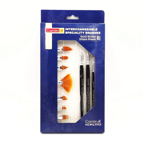 CAMLIN CHANGEABLE 8PCS BRUSH SET