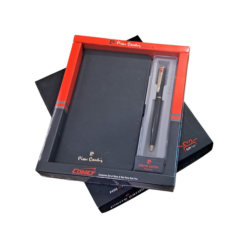PIERRE CARDIN COMET NOTEBOOK+BALL PEN SET
