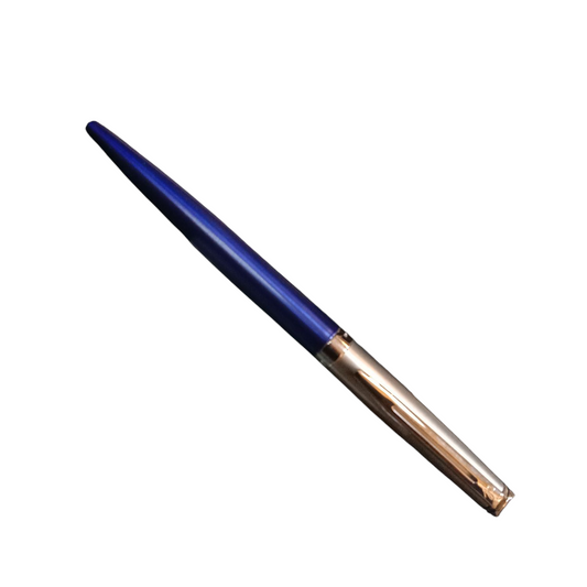 WATERMAN HEMISPHERE SANDBLASTED STEEL MATTE BLUE TRIM BALL PEN