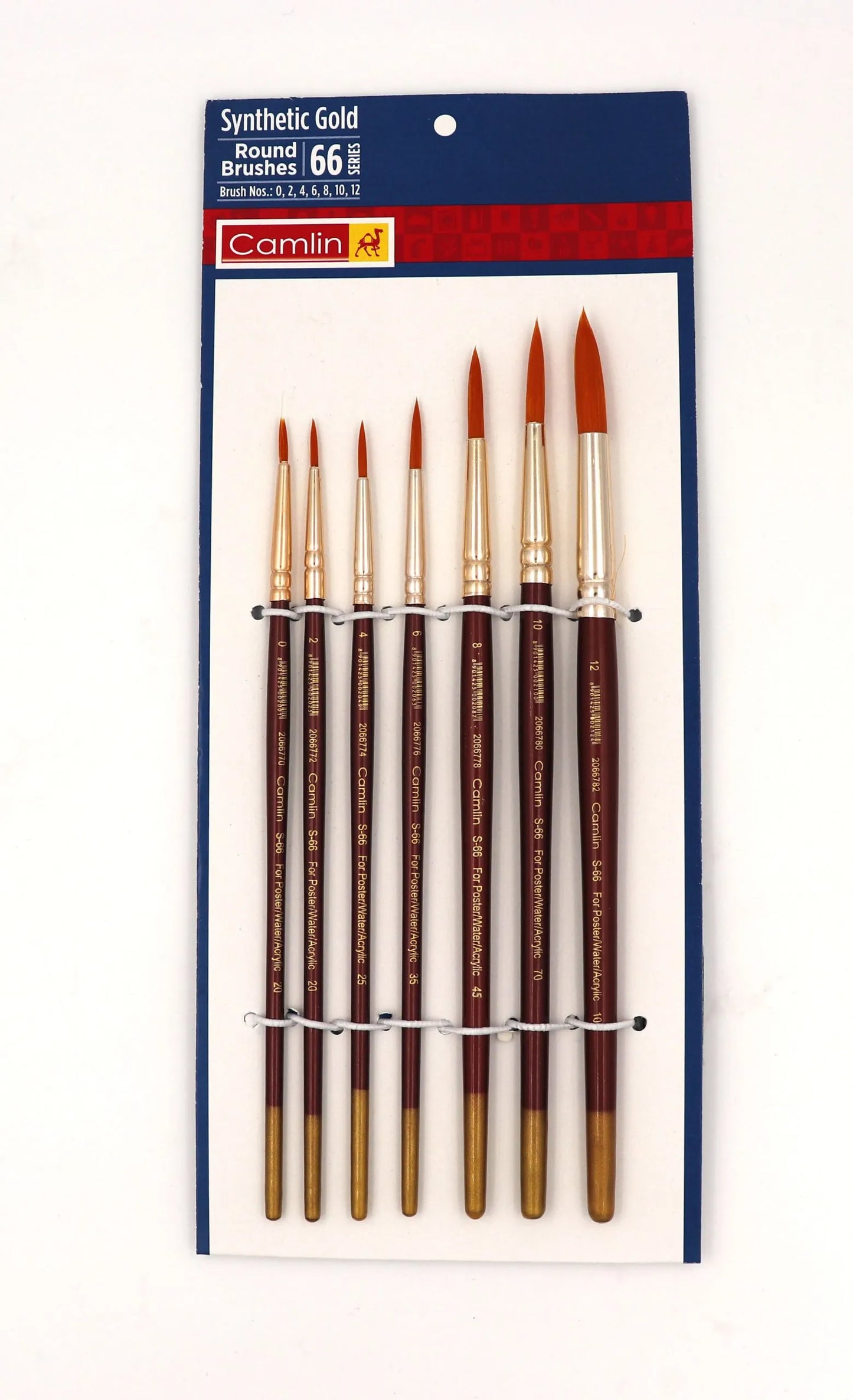 CAMEL BRUSH ROUND (SR 66) SET 7PCS
