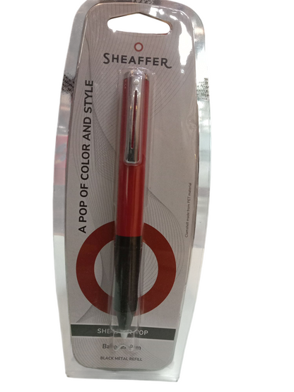 SHEAFER 9207 POP RED CHROME TIP BALL PEN