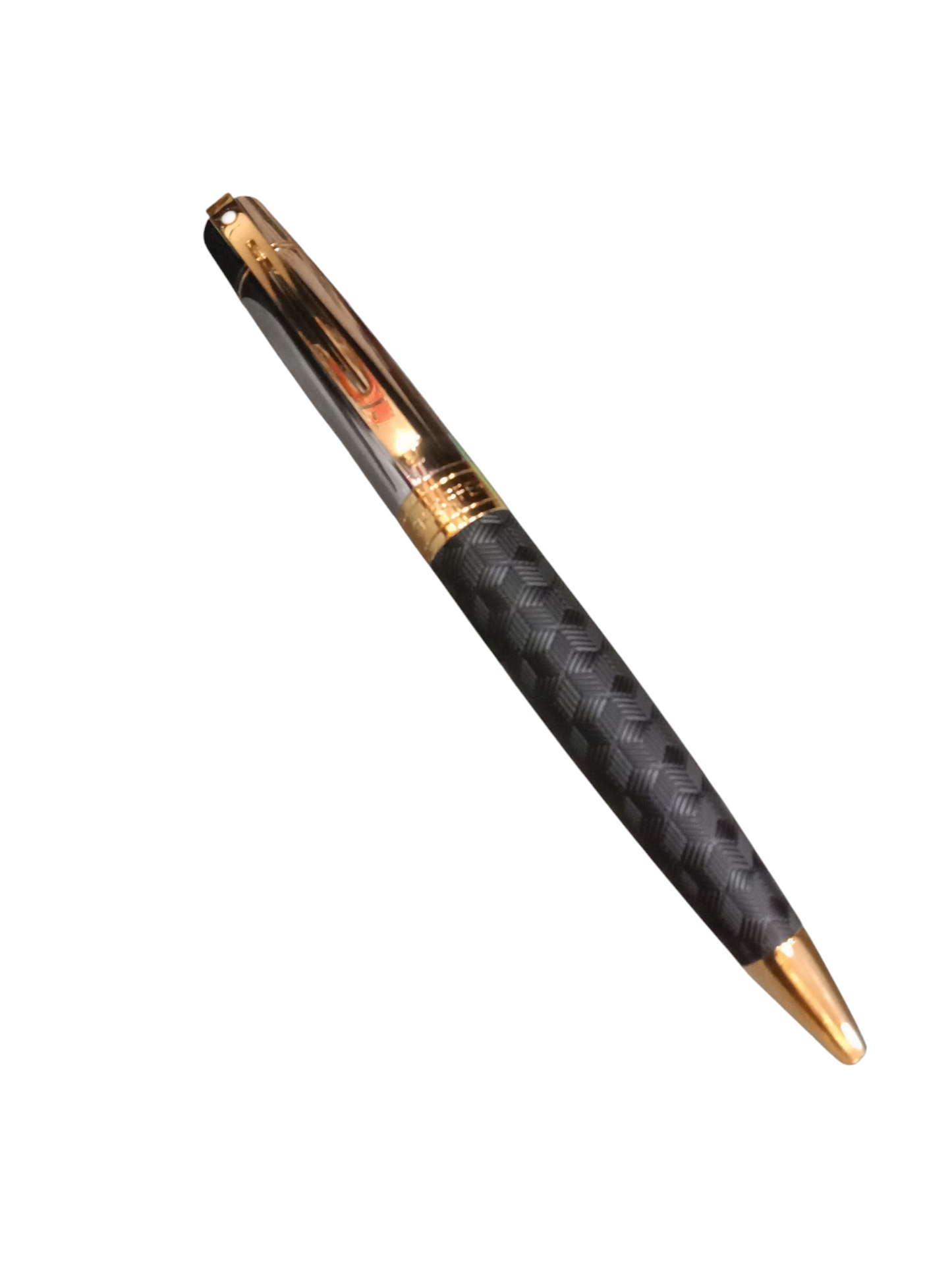 SHEAFFER 9347 ENGRAVED MATTE BLACK BARREL BALL PEN
