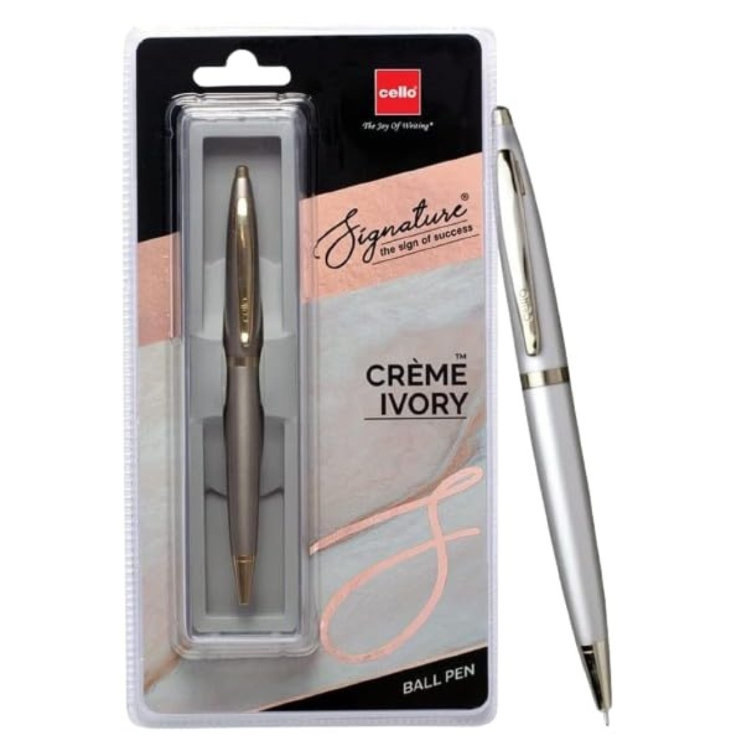 CELLO SIGNATURE CREME IVORY ROLLER BALL PEN