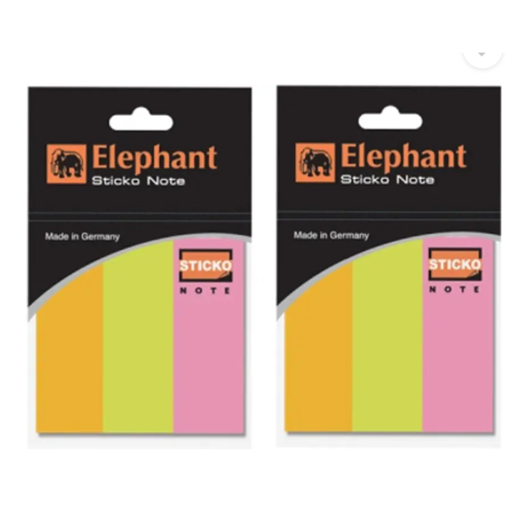 ELEPHANT 159634 1*3 STICKY NOTES NEON