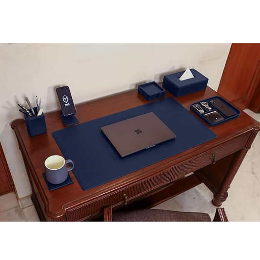 V CUBE VEGAN LEATHER 6N SET NAVY BLUE