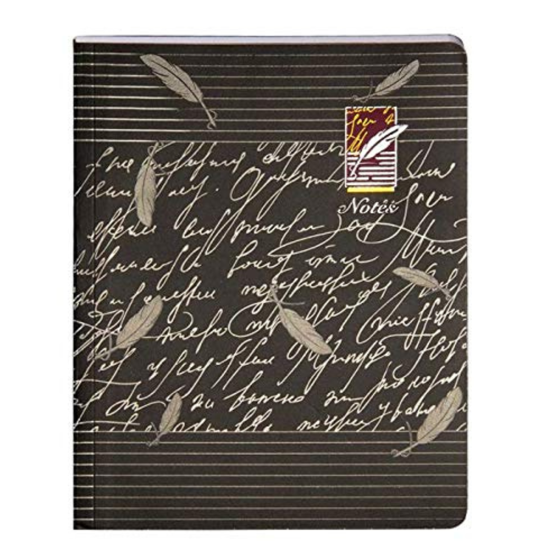 NIGHTINGALE LAYFLAT NOTEBOOK BLACK STD