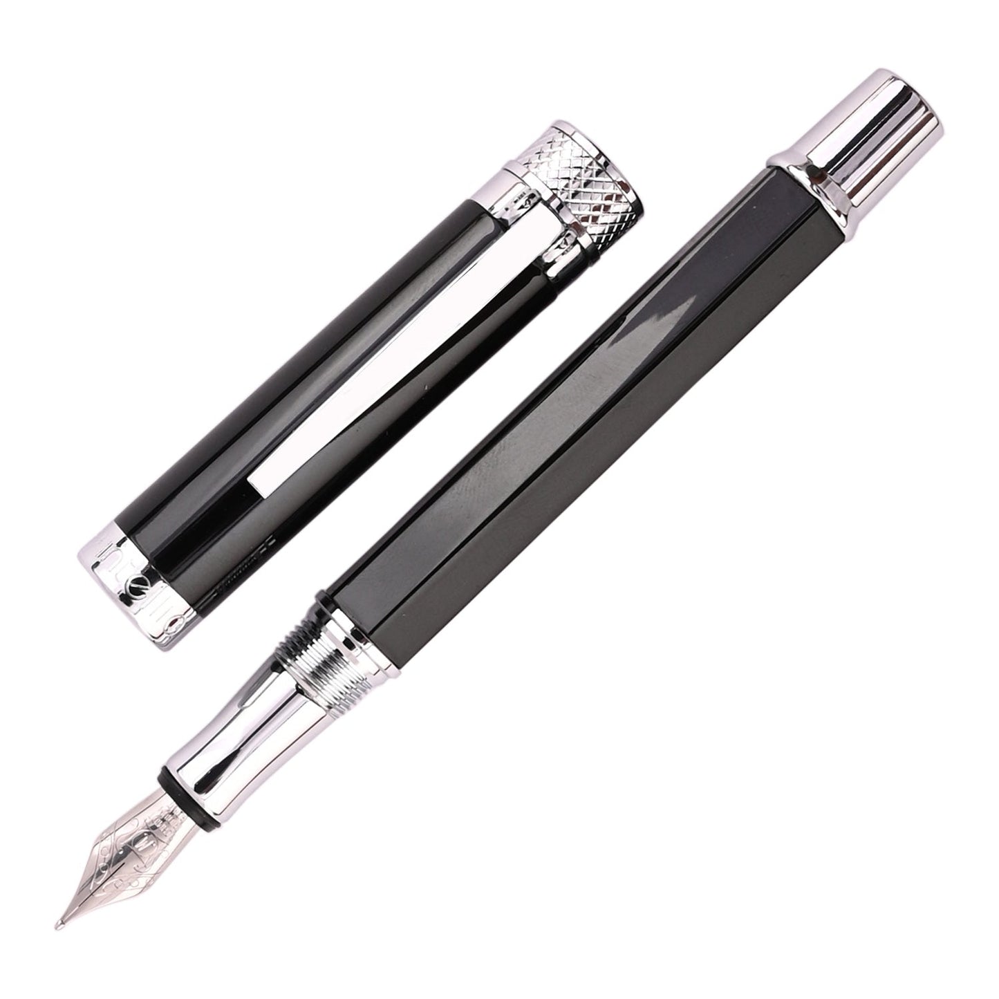 INTELLIO FP12CTP2 JEWEL STARRY BLACK FOUNTAIN PEN