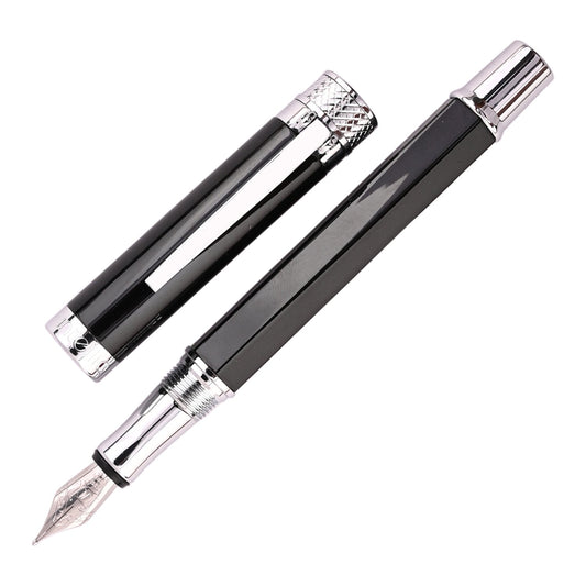 INTELLIO FP12CTP2 JEWEL STARRY BLACK FOUNTAIN PEN