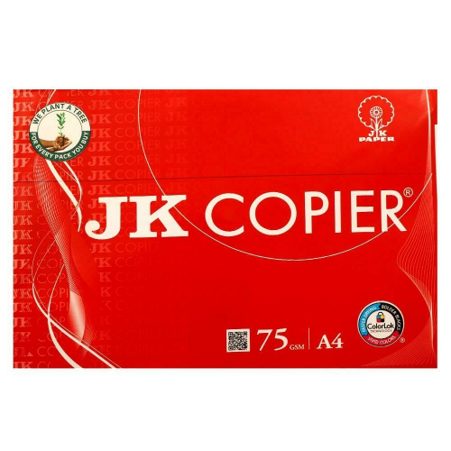 JK A4 75GSM COPIER PAPER REAM 500SHEET