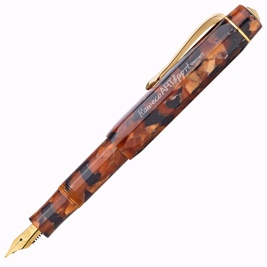 KAWECO 11000197 ARTSPORT HICKORY BROWN MEDIUM NIB FOUNTAIN PEN