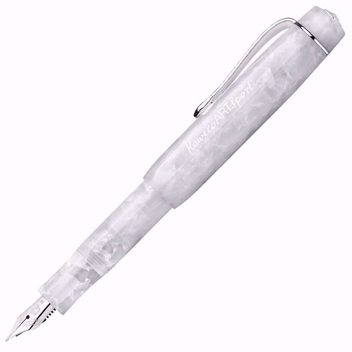 KAWECO 11000192 ARTSPORT MINERAL WHITE MEDIUM NIB FOUNTAIN PEN