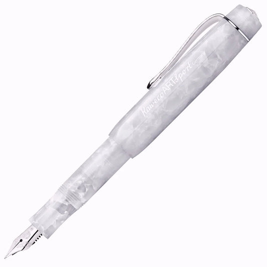 KAWECO 11000192 ARTSPORT MINERAL WHITE MEDIUM NIB FOUNTAIN PEN