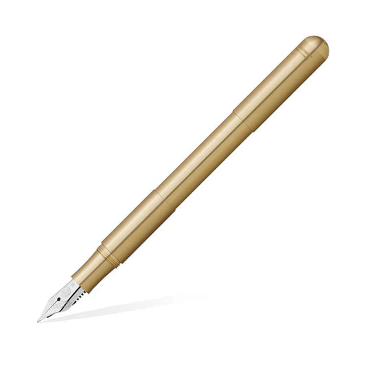 KAWECO 10001003 SUPRA BRASS MEDIUM NIB FOUNTAIN PEN