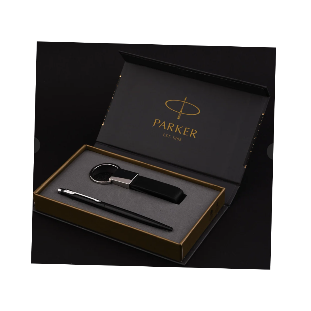 INSIGNIA MAT BLACK MT BALL PEN + CAR KEYCHAIN