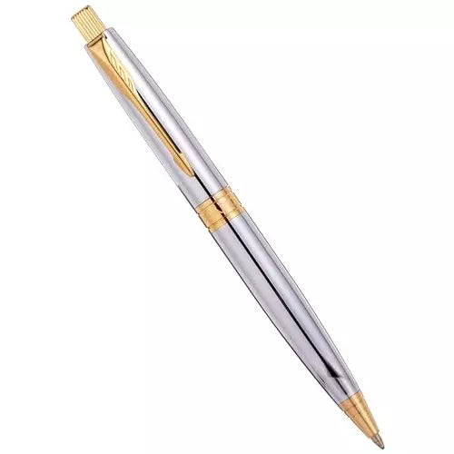 PARKER ASTER SHINY CHROME GOLD TRIM BALL PEN