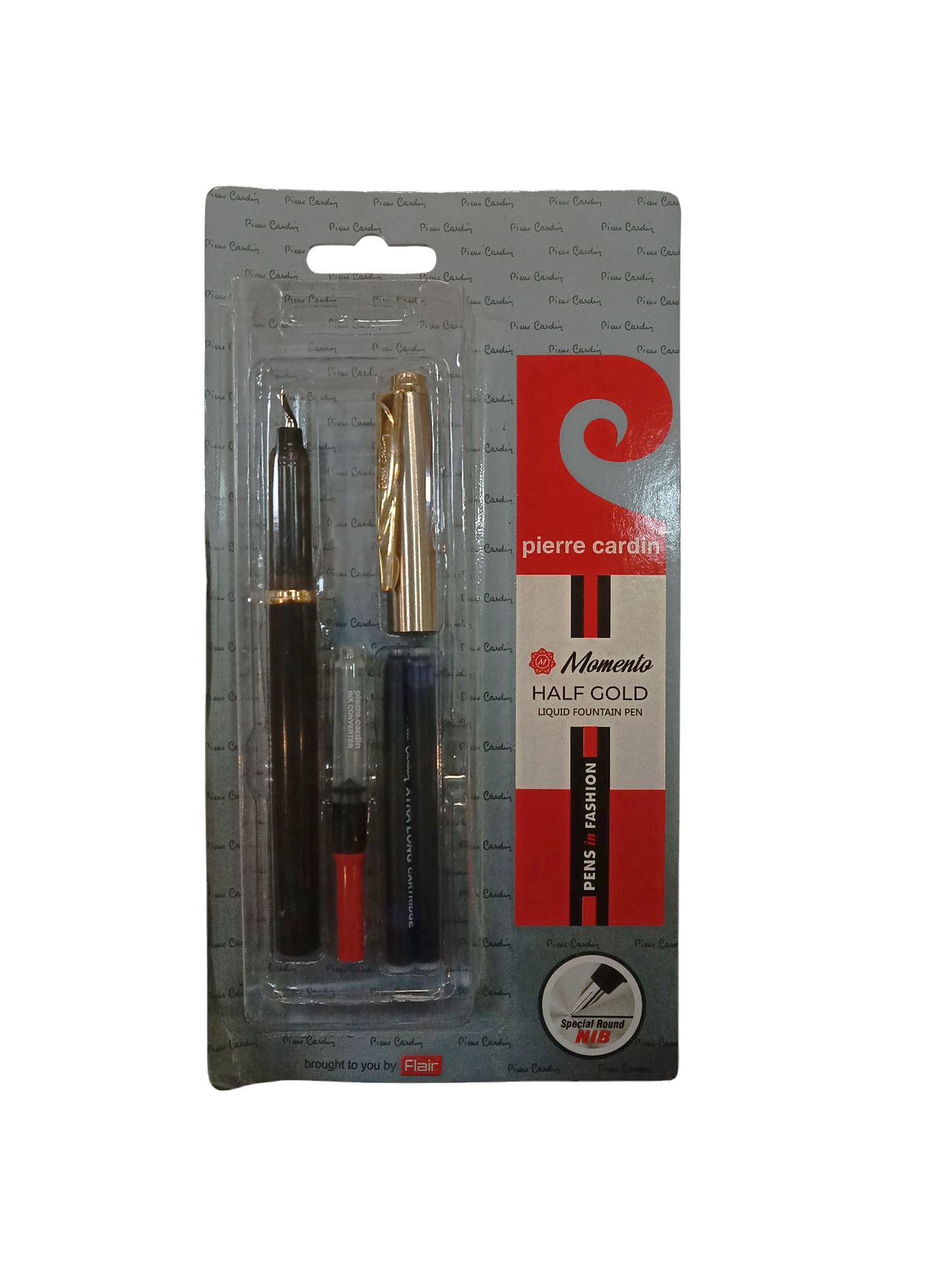 PIERRE CARDIN MOMENTO HALF GOLD LIQUID FOUNTAIN PEN