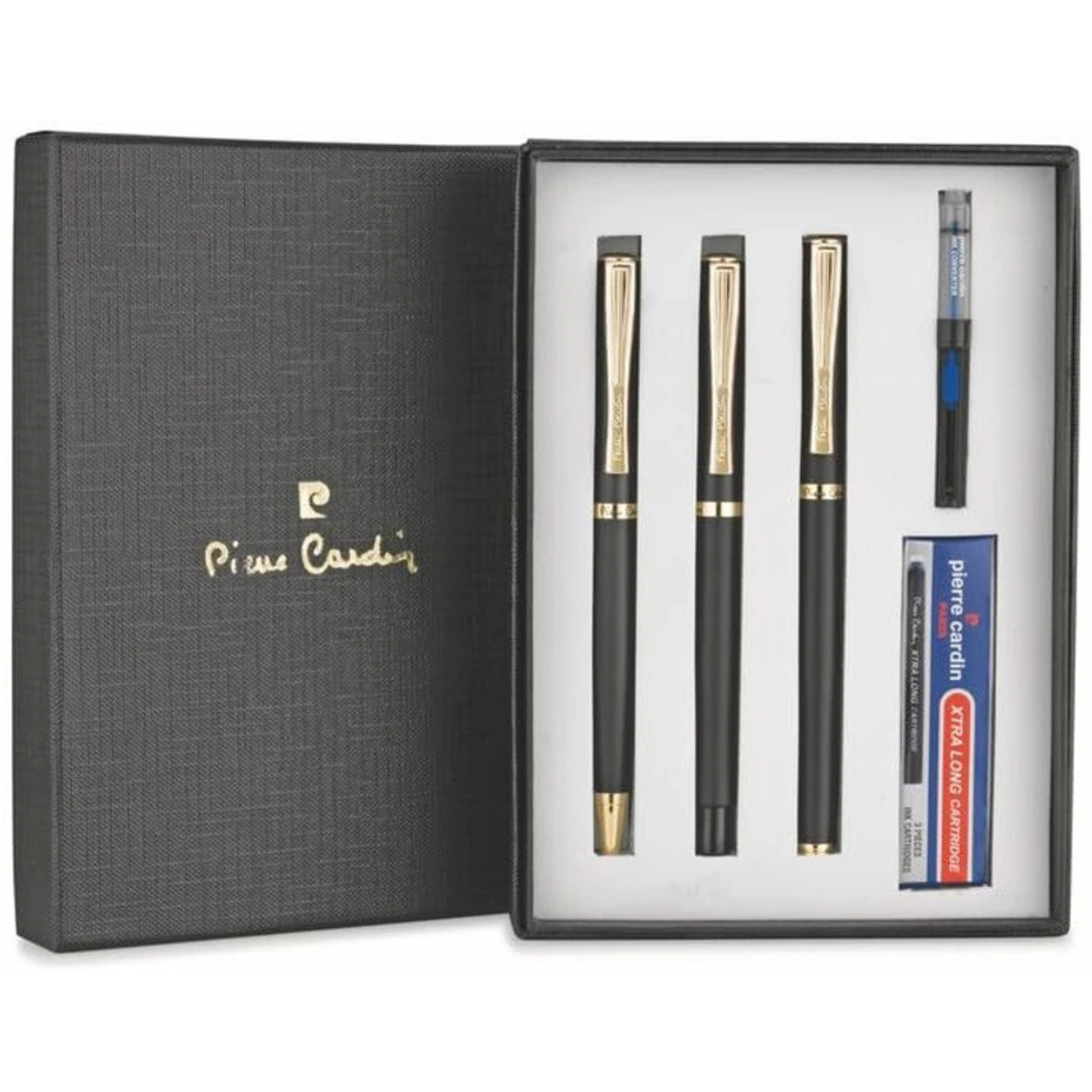 PIERRE CARDIN GOLDEN EYE 3 PCS SET FOUNTAIN PEN+ROLLER BALL PEN+BALL PEN