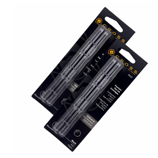 CROSS INK CARTRIDGES 8921 BLACK FOUNTAIN PEN