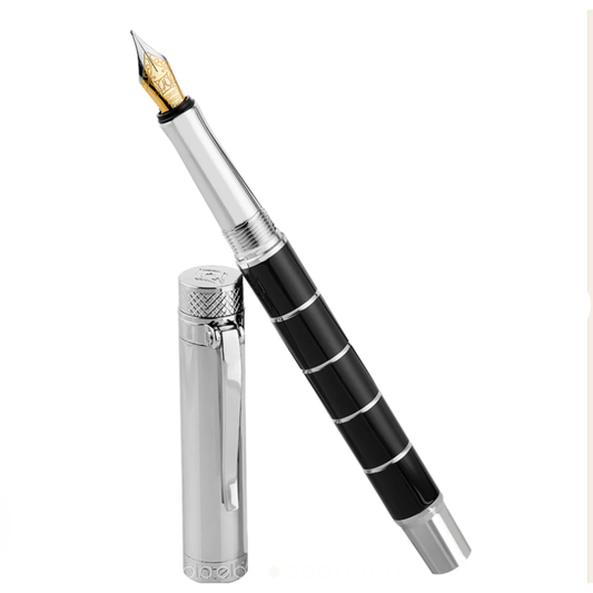 INTELLIO FP12CTD3 FDR BLACK CLEAR RING FOUNTAIN PEN