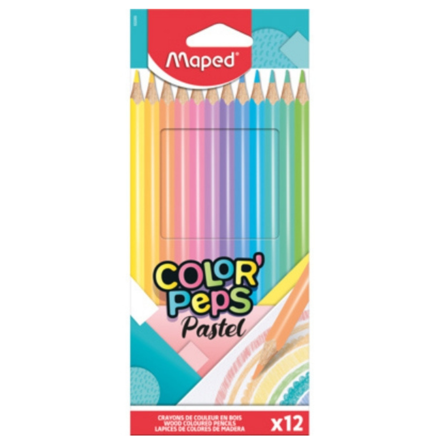 MAPED 832069 PASTEL COLOR PENCIL 12N