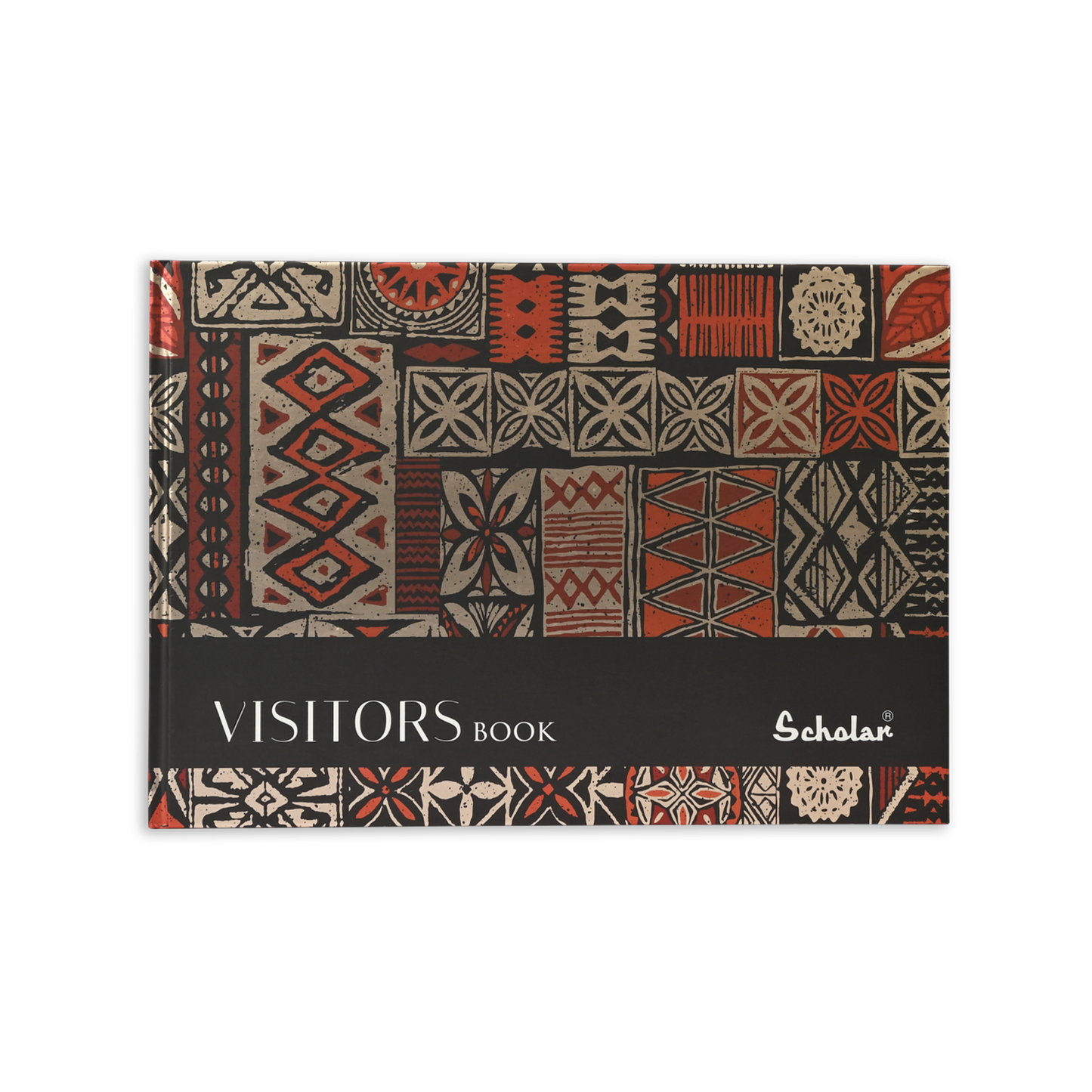 SCHOLAR VB7 SMALL VISITOR BOOK METTALIC