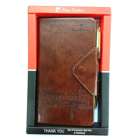 PIERRE CARDIN THANKYOU GIFT SET BALL PEN+NOTEBOOK