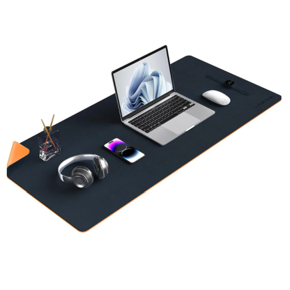 V-CUBE LEATHER DESK MAT NB & YL