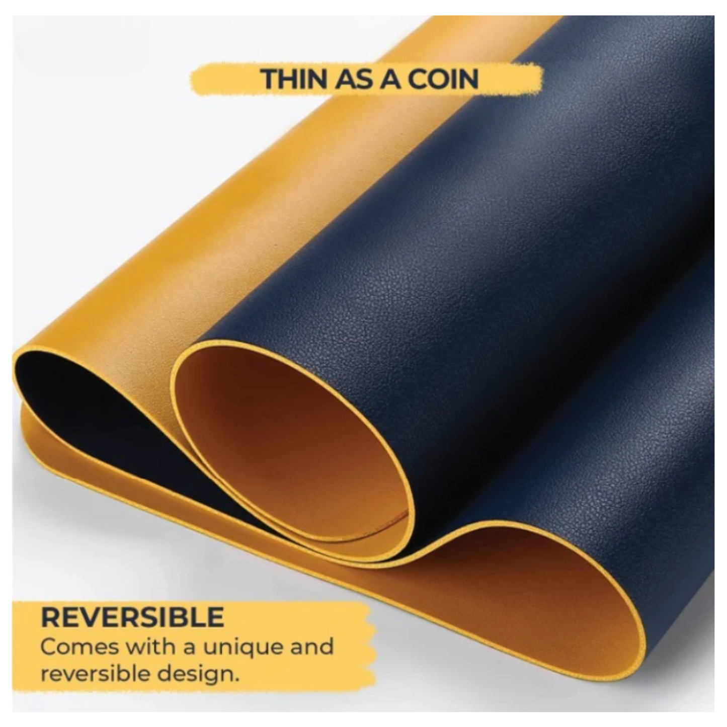 V-CUBE LEATHER DESK MAT NB & YL