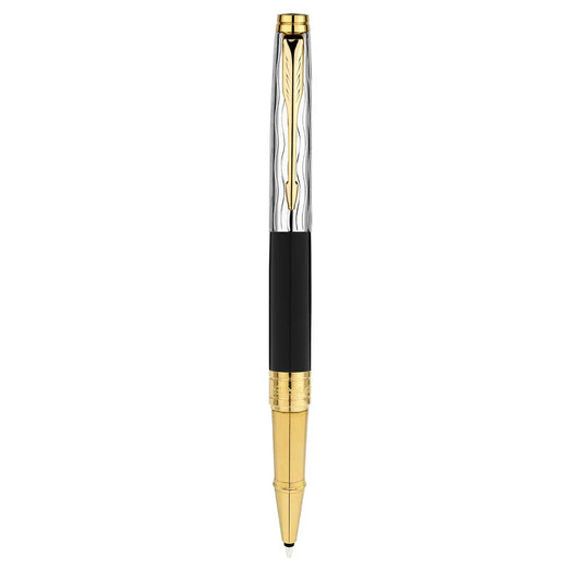 ASTER ESSENTIAL  BLACK & CHROME GT  ROLLER BALL PEN